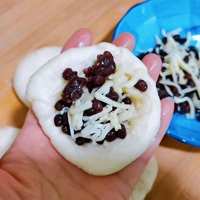 芝士红豆华夫饼