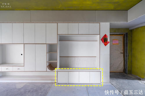 电视墙|奉劝小户型,电视墙能打柜别空着,5米3长多个餐厅卡座省10㎡