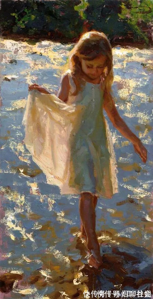 迈克尔!寻找生命中的光,70后印象现实主义画家迈克尔·马尔姆的油画