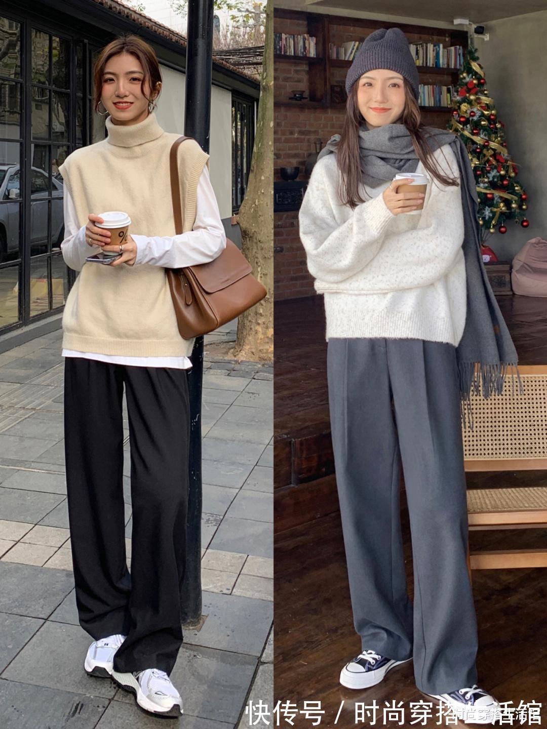 冬天 又到了穿毛衣的季节,冬天这么穿时髦显瘦还高级,适合30+女人