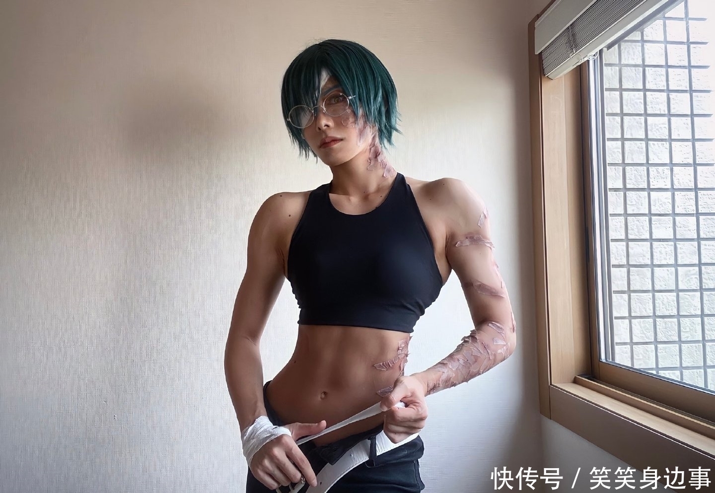 coser|网友COS《咒术回战》,禅院真希两种外形,太有力量感