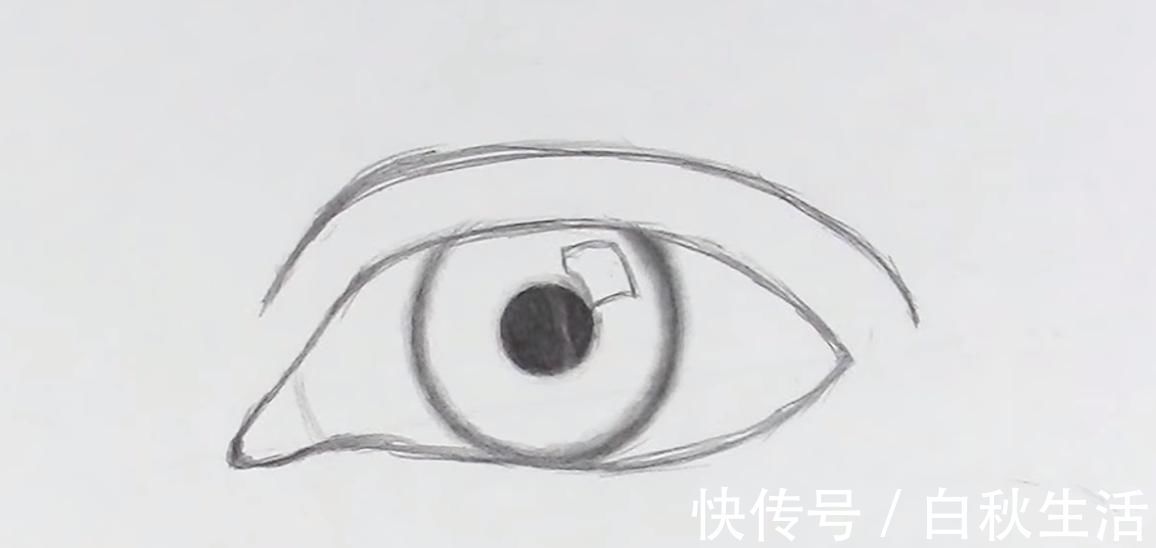 瞳孔$学画素描：逼真的眼睛怎么画？掌握好这几个步骤，一学就会！