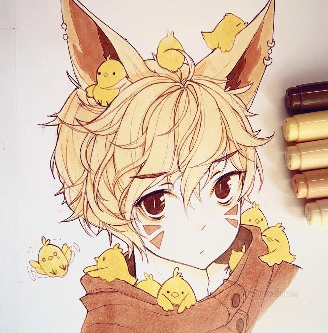 素材|马克笔动漫人物素材资料库,总有一张心仪的!