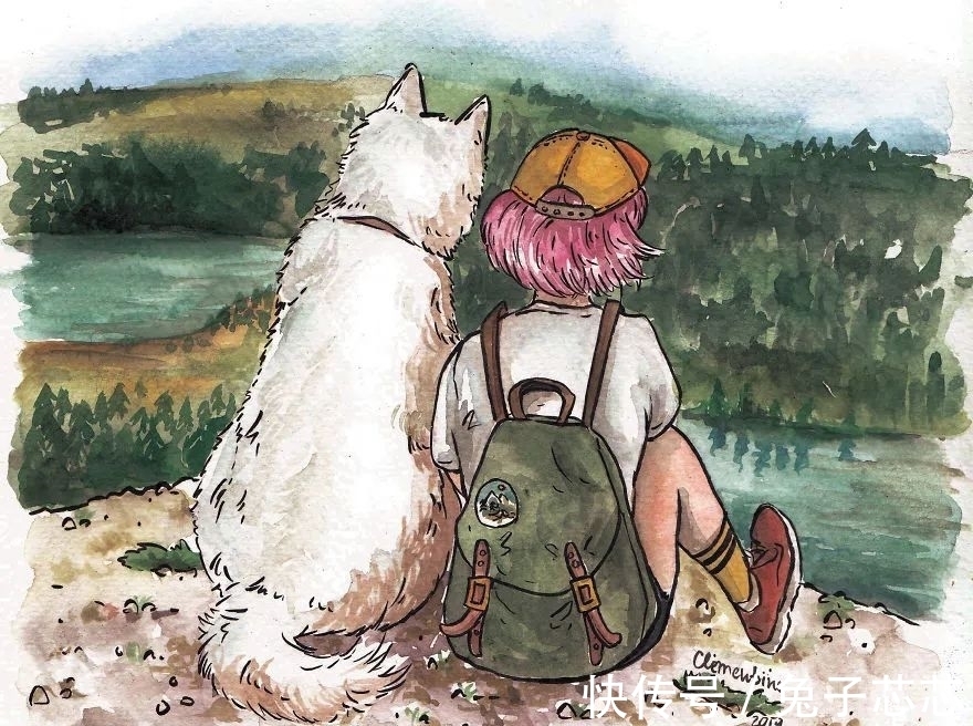 一本好书$16幅水彩画描绘的幸福场景,网友:这才是向往的生活