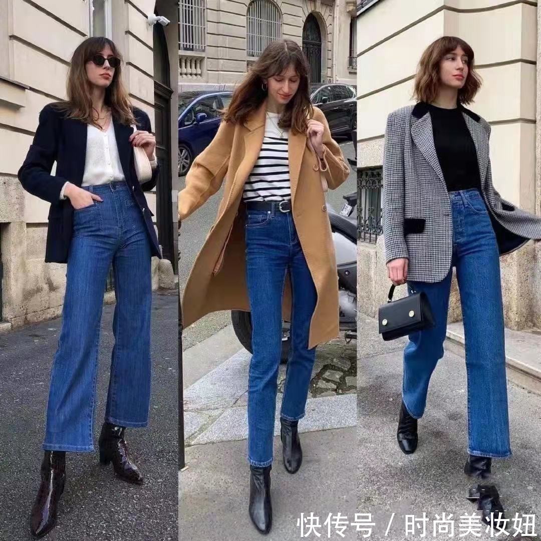 高跟鞋|牛仔裤不一定配小白鞋,24套法式优雅穿搭范本,满满的高级感