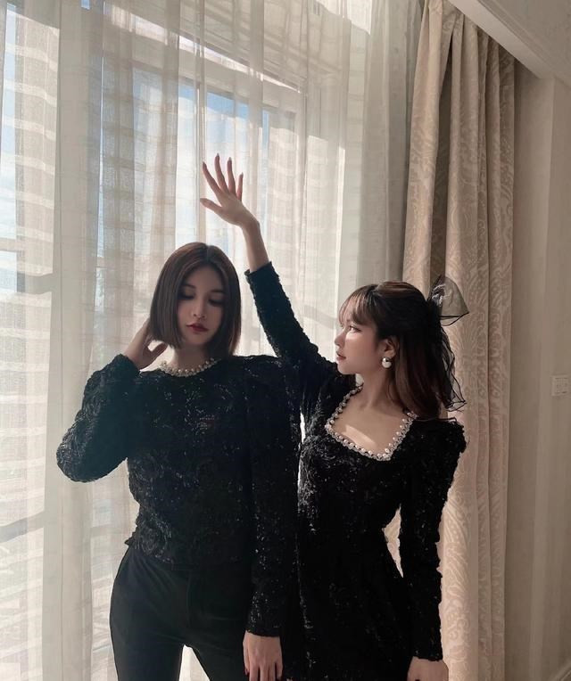 连衣裙|周扬青“名媛式”穿搭真迷人, 黑短裙风格减龄又显腿, 千金风好绝