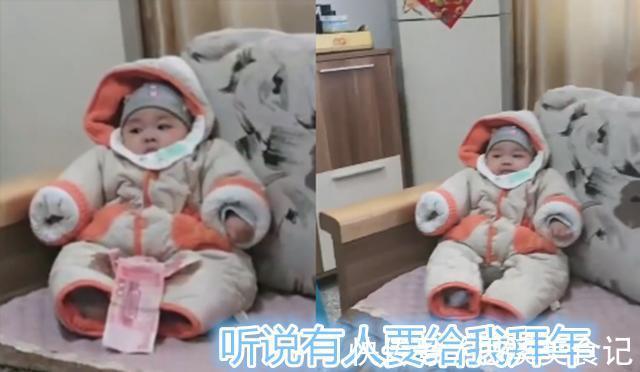 晚辈|辈大压人：3个月大的“舅舅”接受外甥磕头拜年，全程表情淡定