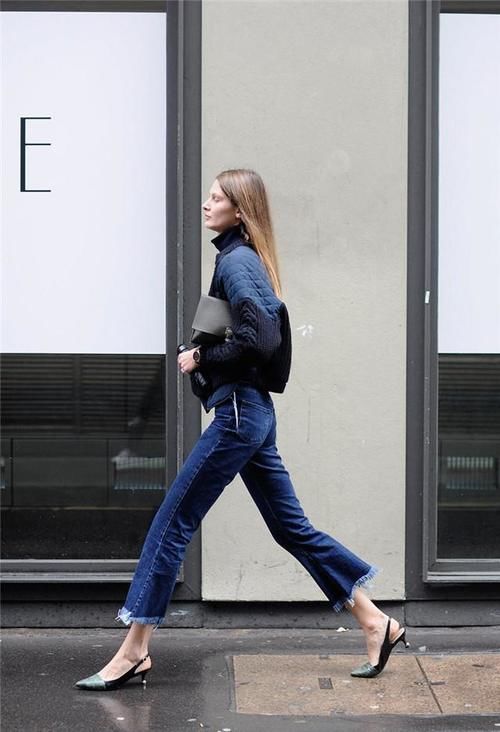 入春后“猫跟鞋”火了，搭裙装裤装都好看，优雅精致有女人味