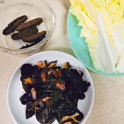 海参菌菇花胶鸡浓汤