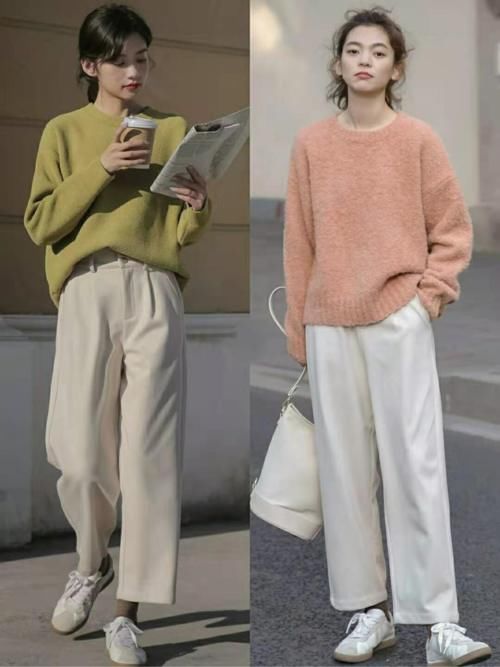 别再穿牛仔裤了,早春流行毛呢裤,兼顾时髦与温差