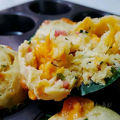 葱香芝士咸蛋糕