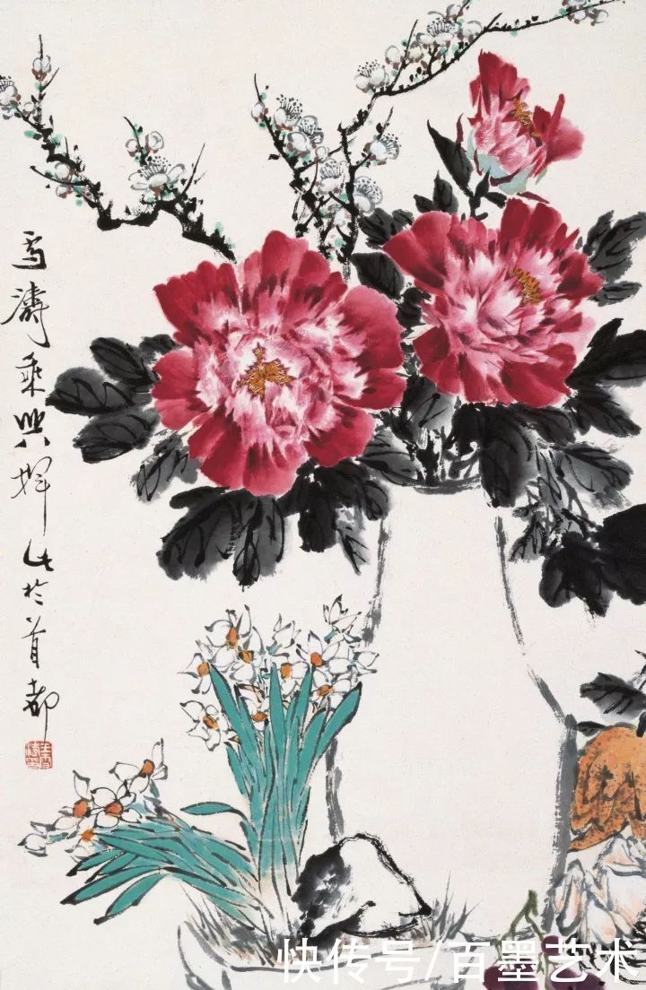 小写意|唯有牡丹真国色！小写意牡丹画150幅，美醉了