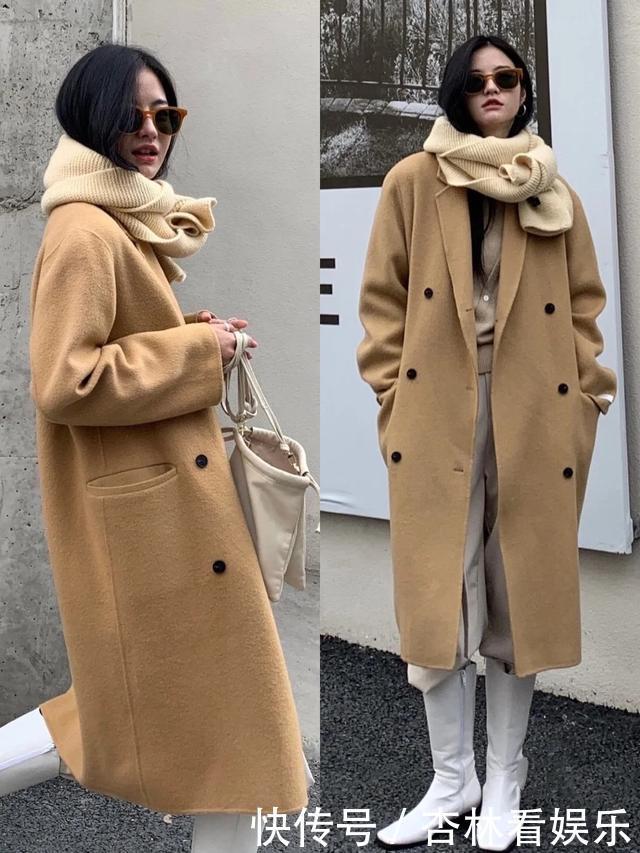 大衣在配不在多,学韩国博主一衣多穿,一件黑大衣一周穿搭不重复