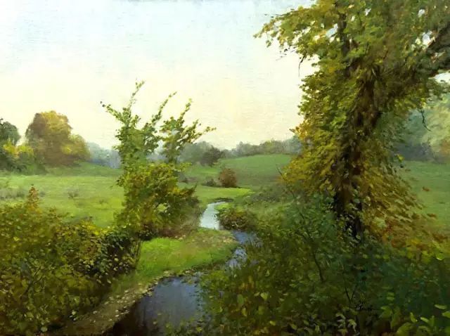 油画#加拿大画家Lili Anne Laurin的风景油画,在形色光影中倾洒出绝美风景