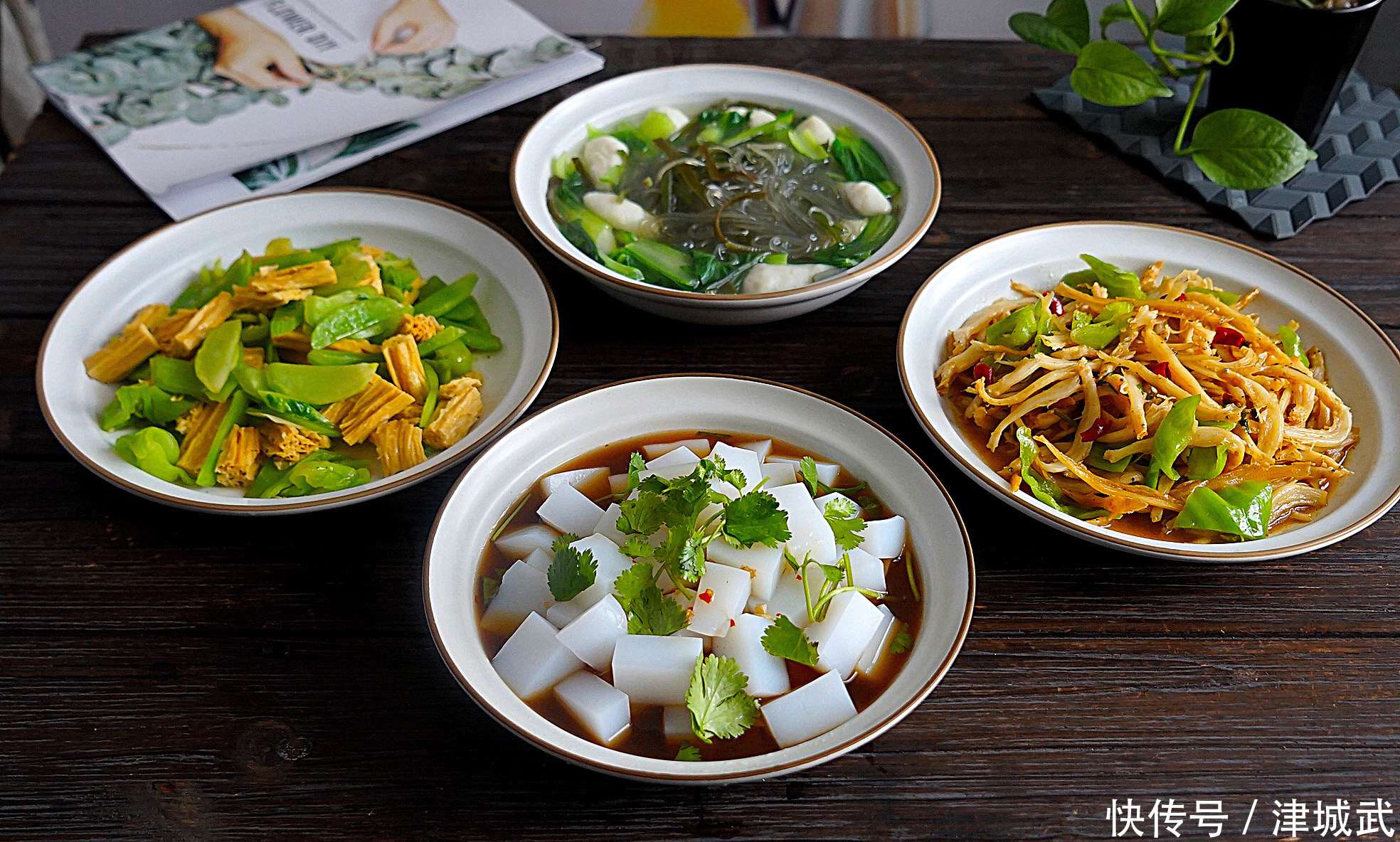 表妹做的午餐在全网火了，清淡美味，网友：比大鱼大肉更有食欲