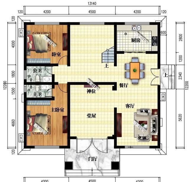 简欧|两层半的欧式别墅真漂亮，有堂屋有地下室，建在老家可威风