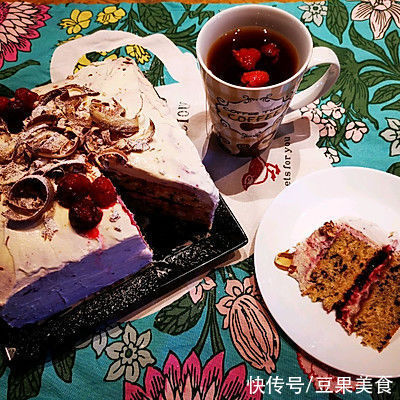 #安佳万圣烘焙奇妙夜# 巧克力覆盆子乳酪蛋糕,蛋糕预拌粉