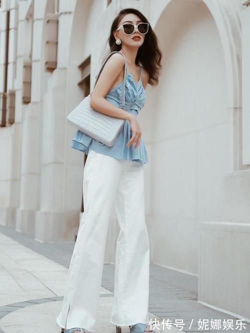 穿法 小吊带+长裤=今夏流行新穿法,洋气显瘦显腿长,小个子也爱了