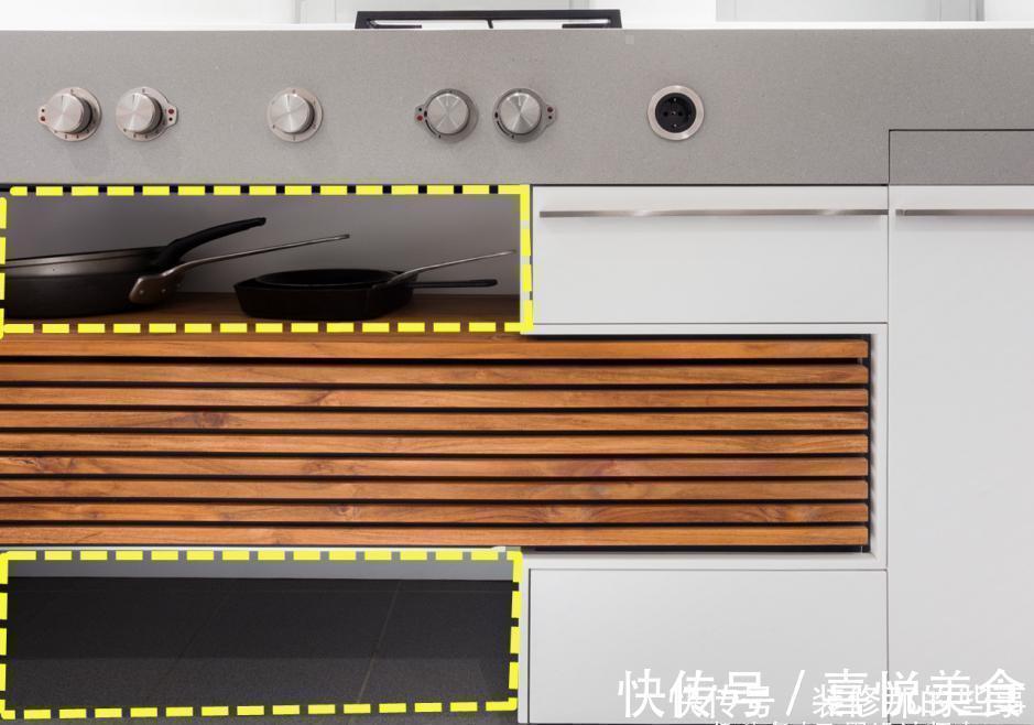 柜门|灶台下留个格栅抽屉柜,锅碗瓢盆塞这里,橱柜用起来果然更方便了
