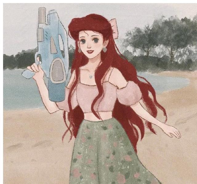 露脐装|迪士尼公主的“旅行照”,艾莎露脐装性感优雅,花木兰撩发眼神杀