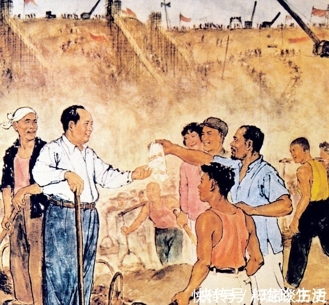 国画$关于毛主席的几幅珍贵国画,艺术的笔触渲染历史的回声