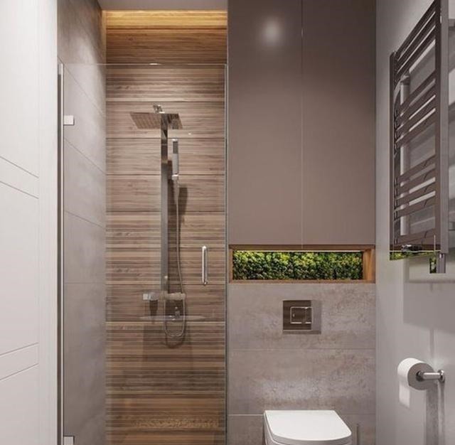 收纳|马桶不靠墙，直接和淋浴房隔断合并，上方装个置物架还能用来收纳！