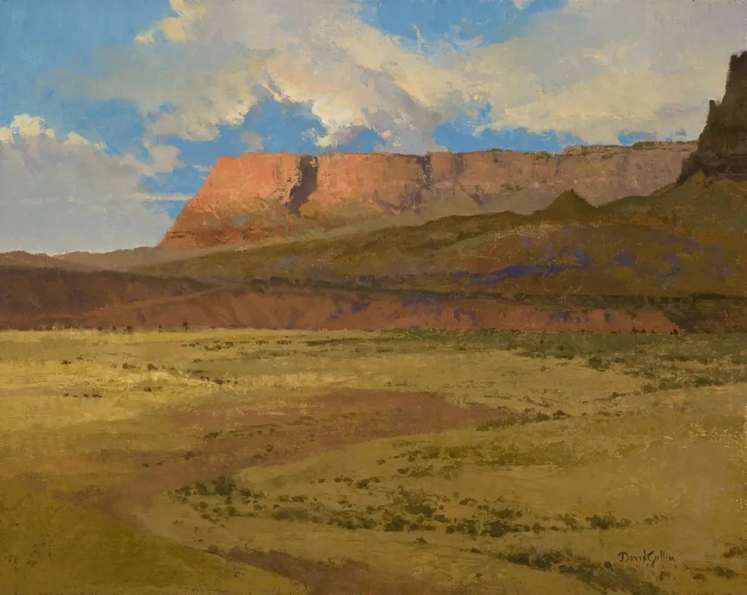 德克萨斯州#大卫·格里芬的风景油画高清图,放大看,更迷人