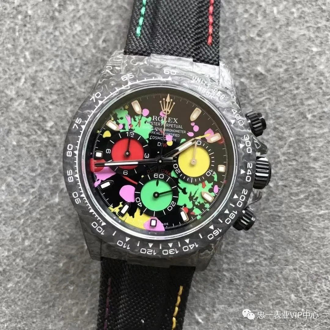 忠一表业:搭载自产4130机芯,N厂碳纤维迪通拿定制版到底如何?