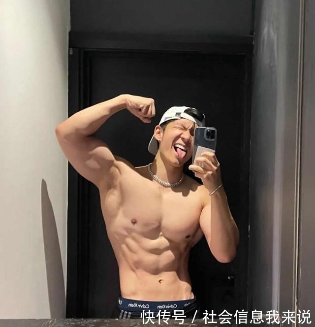 哥哥|身高172的健身男模,立体的五官,健美的身材,网友这腹肌可以!