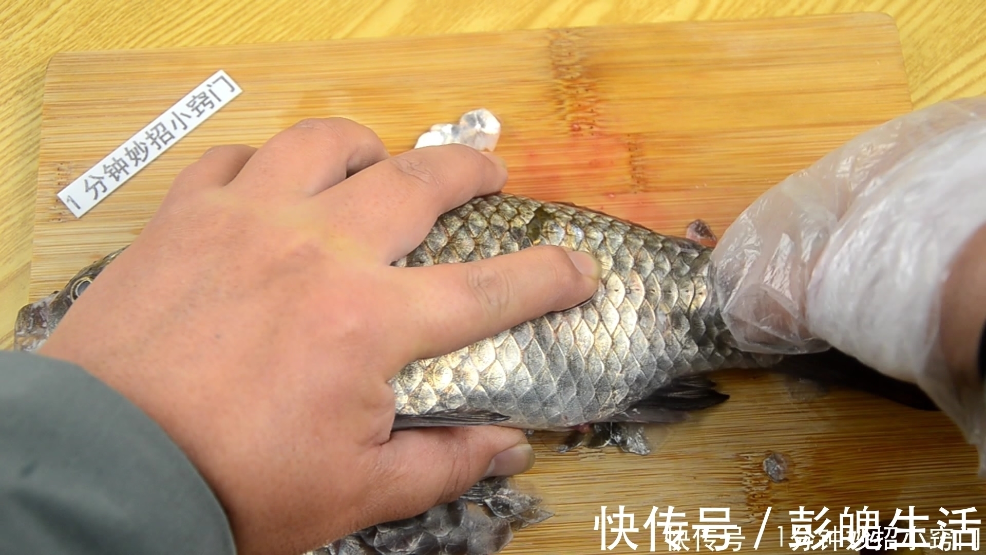 刮鱼鳞原来这么简单,只要一个塑料袋,鱼鳞不乱飞不脏手,真省事