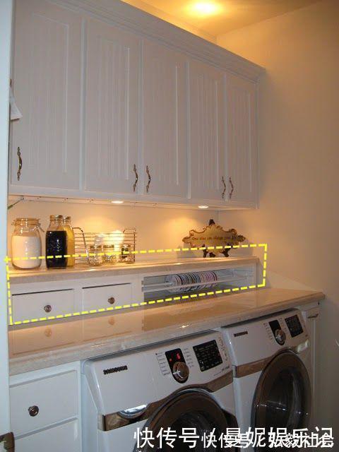 柜体|还是师傅想的周到，洗衣柜加30公分到台面，邻居定制都没我家实用
