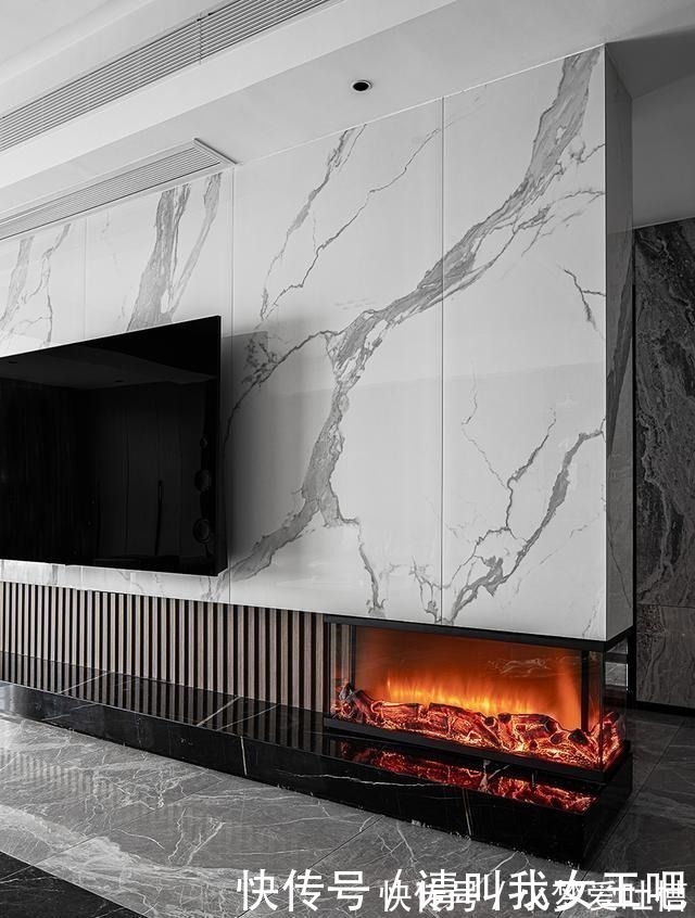 茶几处|180㎡大平层,现代简约+无主灯设计,客餐厅精致有格调!