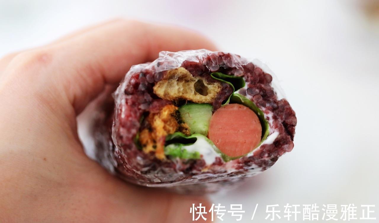 紫米|好吃美味的紫米饭团，制作简单，营养健康