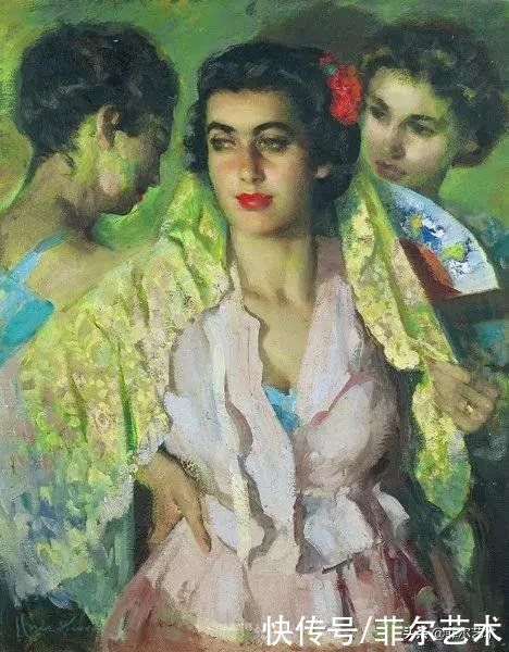何塞·|西班牙画家何塞·克鲁斯·埃雷拉女性人物油画作品欣赏