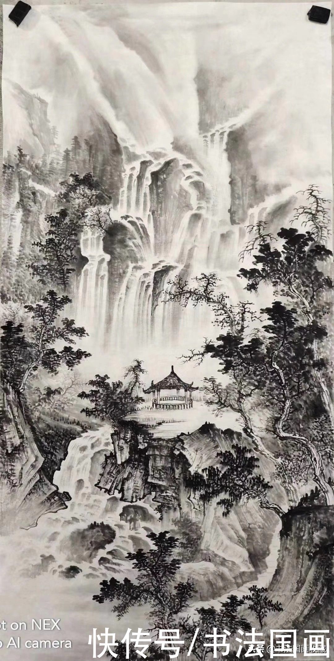  书法|书法定制国画收藏《观远，牡丹图，对联，源远流长，从容》