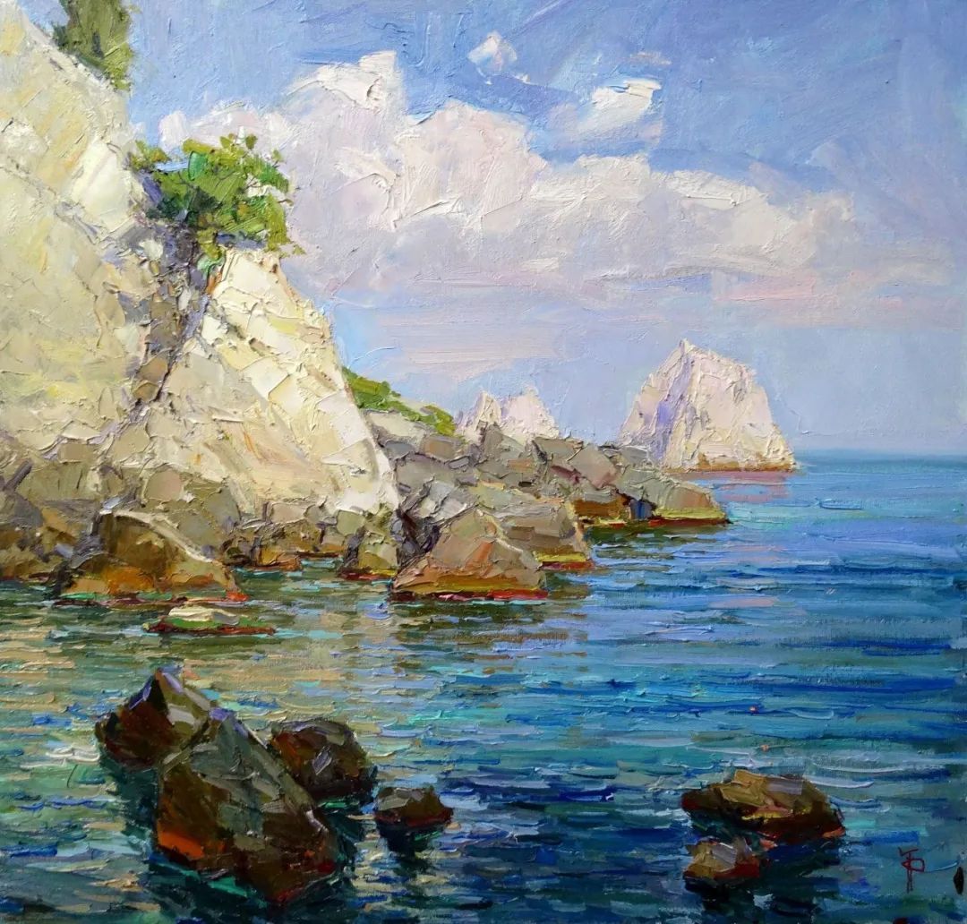 露台&不起眼的房子、简单的露台、普通的小路 他都画得如此出彩!