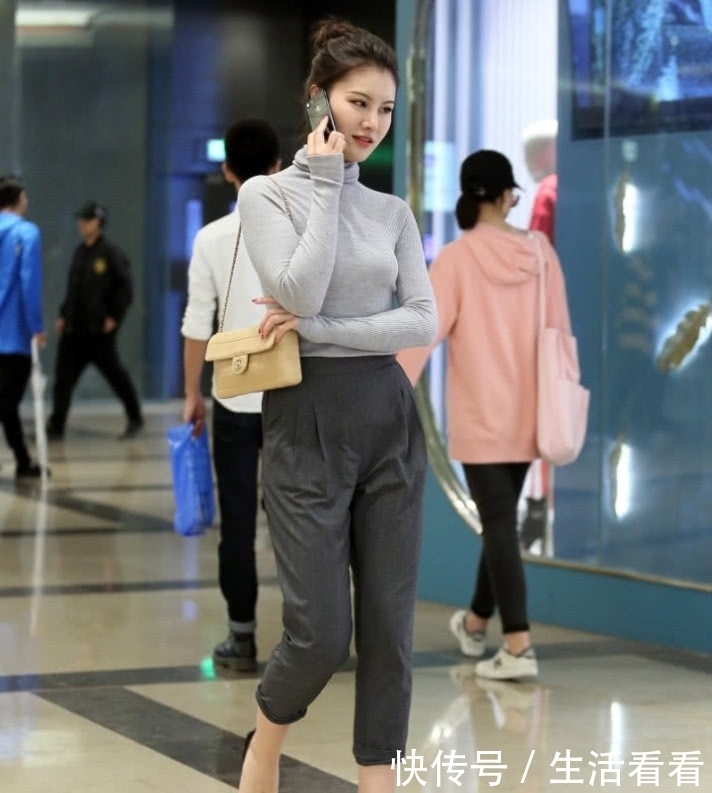 别轻易尝试“泥土裤”,小姐姐不仅穿出小肚子,还胖出“树干腿”