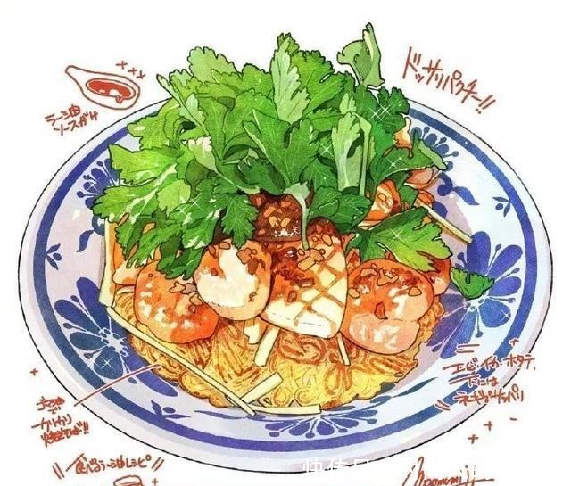 超级诱人的美食插画,透过屏幕都能感觉到它们的美味!
