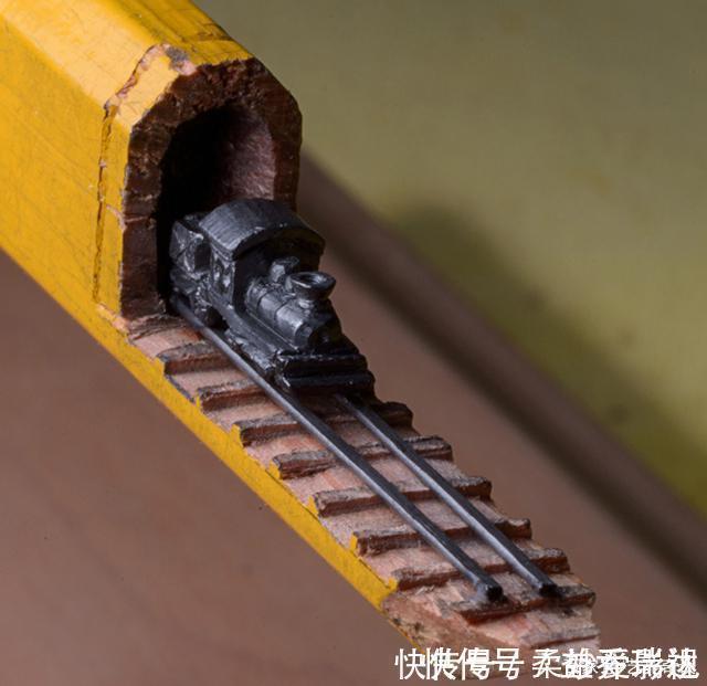 笔芯!牛人把3毛一支的2B铅笔,变成精美的艺术品,一支卖3500元