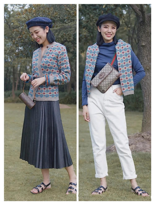 2021早春建议大家多穿“奶奶衫”，时髦优雅又气质，怎么搭都好看