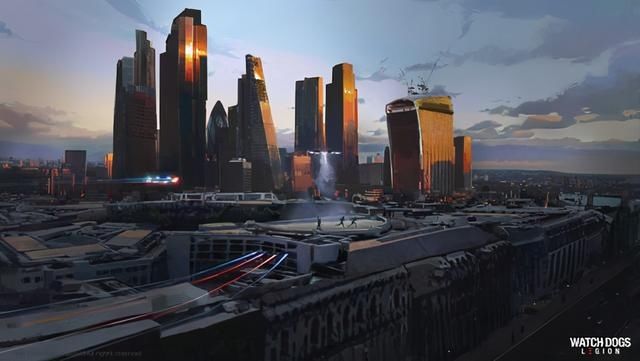 景色|《看门狗：军团》海量艺术设定图 一览近未来伦敦景色