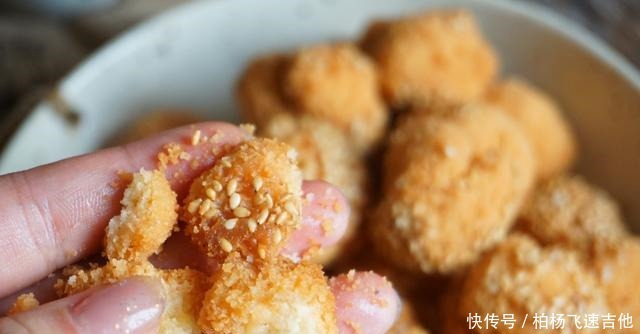快过年了，教你一道中式传统小吃茶点，开口笑，口感酥脆芝麻醇香