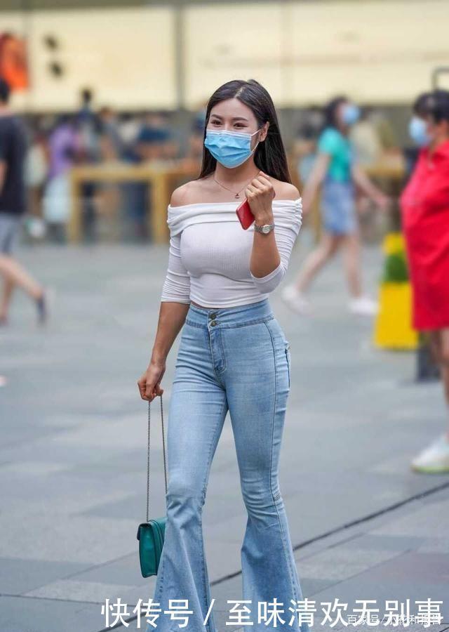 小姐姐|“喇叭裤”显胖小姐姐穿出修身效果,让其成为“大胯”的克星