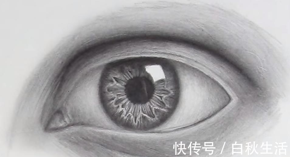瞳孔$学画素描：逼真的眼睛怎么画？掌握好这几个步骤，一学就会！