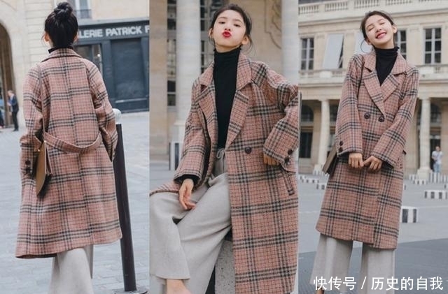 慢慢|穿上了长大衣+阔腿裤,你会慢慢发现这样的搭配有多美!