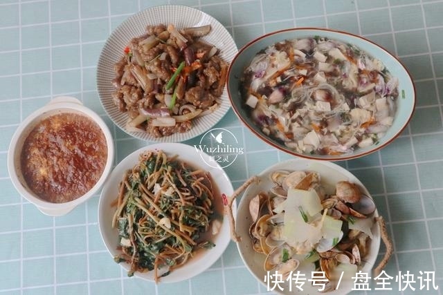 晒晒母子2人的午餐,30分钟5道菜,营养又好吃,孩子从不挑食