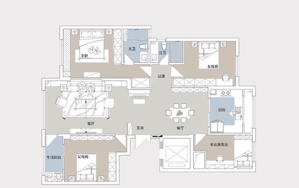 装修|如果再买房,我会像她家一样装现代简约风格,进屋就是亮点很惊艳