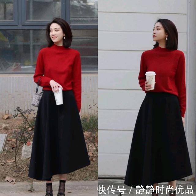 上半身 40岁女人选择“半身裙”时,穿这3种版型,能达到显瘦的效果