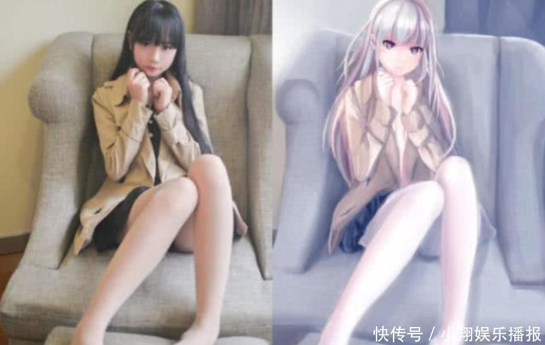 二次元|当三次元美女遇上二次元，差距到底在哪纸片人果然厉害，完胜