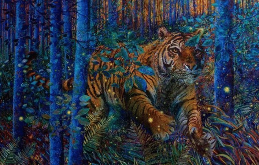 画画|她画画不用笔,反而用手“乱抹”,卖画一年狂赚100万